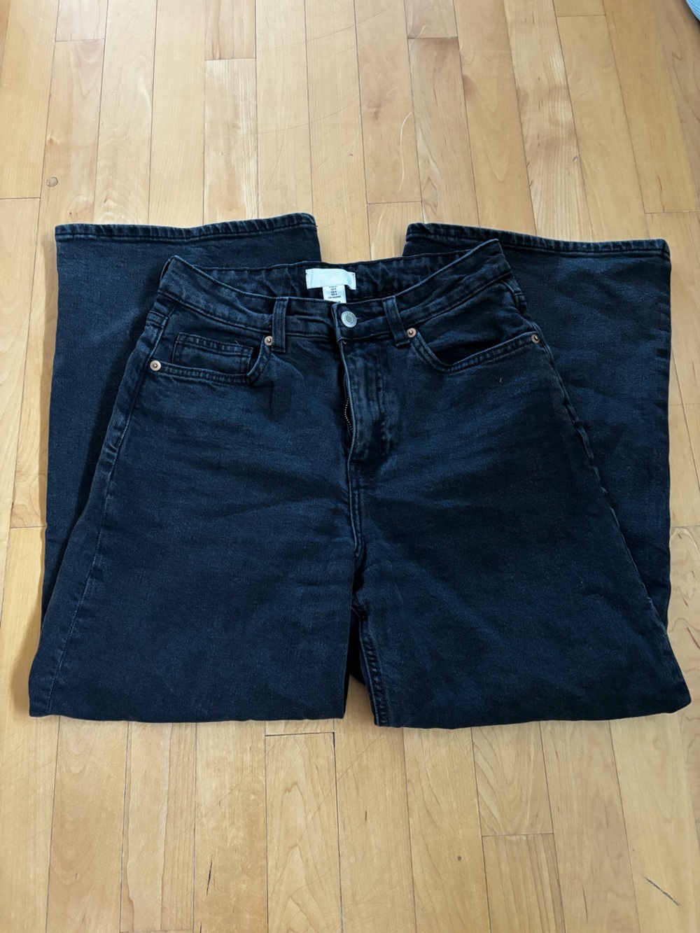 H&M Black Wide Leg Jeans